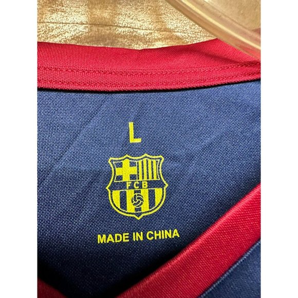 FC‎ Barcelona Men's V-Neck Jersey Size Large - Picture 3 of 6
